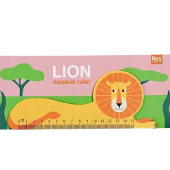 Lion Wooden Ruler